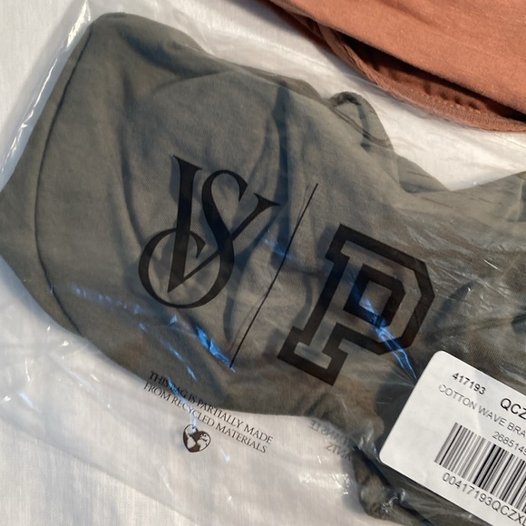 Pink VS two bras cotton wave bra top XL - Picture 4 of 15